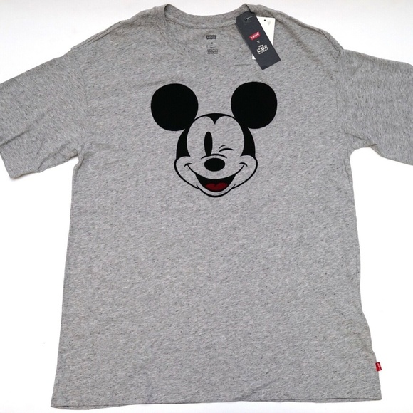 Disney Mickey Mouse Winking Velvet Shirt - Picture 1 of 1